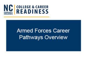 watch Armed Forces Career Pathways Overview video now.