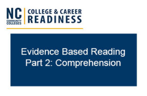 webinar for evidence based reading part 2: comprehension