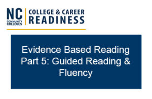webinar Part 5: Evidence Based Reading, Guided Reading and Fluency