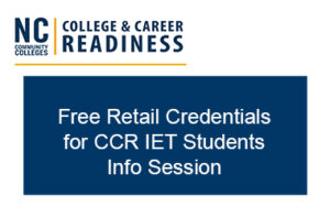 Watch Free Retail Credentials for CCR IET Students Infor Session video